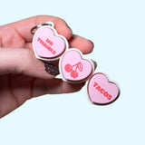 Conversation Heart Keyring - Customisable