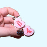 Conversation Heart Keyring - Customisable