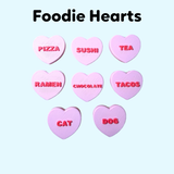 Conversation Heart Keyring - Customisable