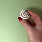 cinnamon bun clicker –  3D printed flexi fidget clicker toy by Fidglets